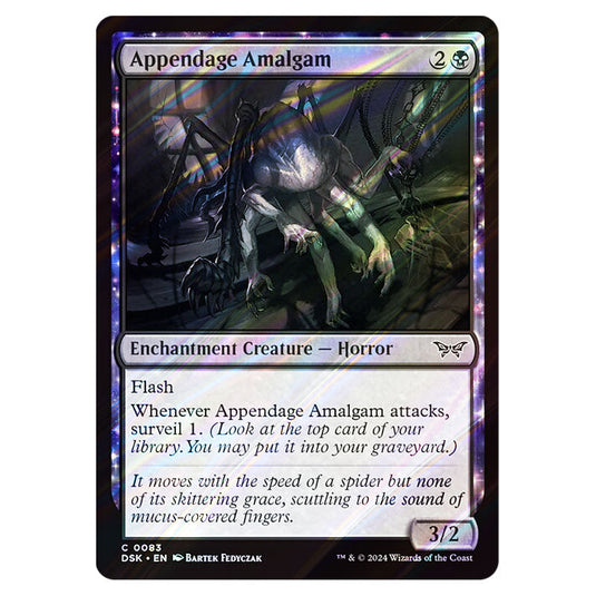 Appendage Amalgam 0083 card from the Magic The Gathering set Duskmourn: House of Horror