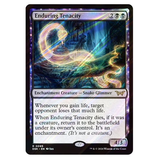 Enduring Tenacity 0095 card from the Magic The Gathering set Duskmourn: House of Horror