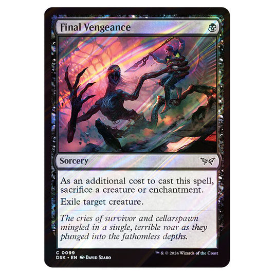 Final Vengeance 0099 card from the Magic The Gathering set Duskmourn: House of Horror