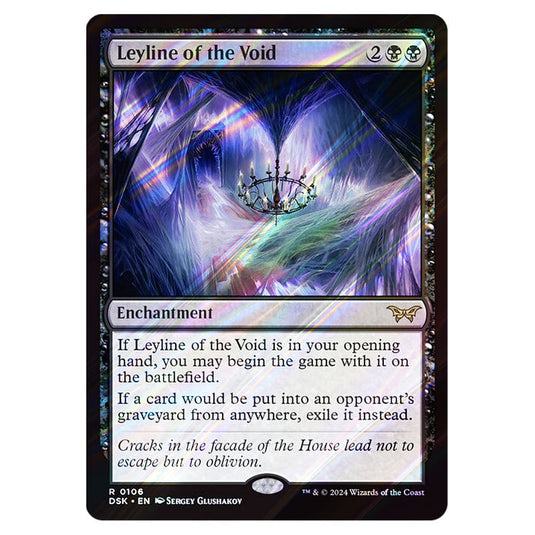 Leyline of the Void 0106 card from the Magic The Gathering set Duskmourn: House of Horror