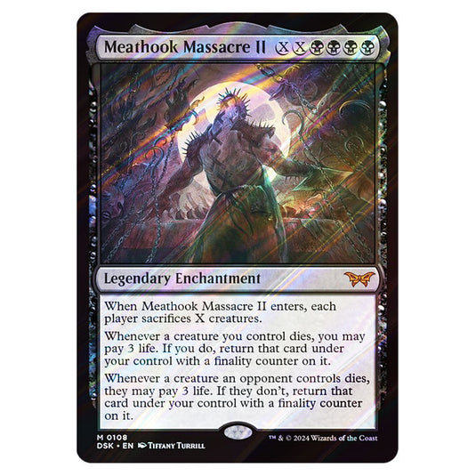 Meathook Massacre II 0108 card from the Magic The Gathering set Duskmourn: House of Horror