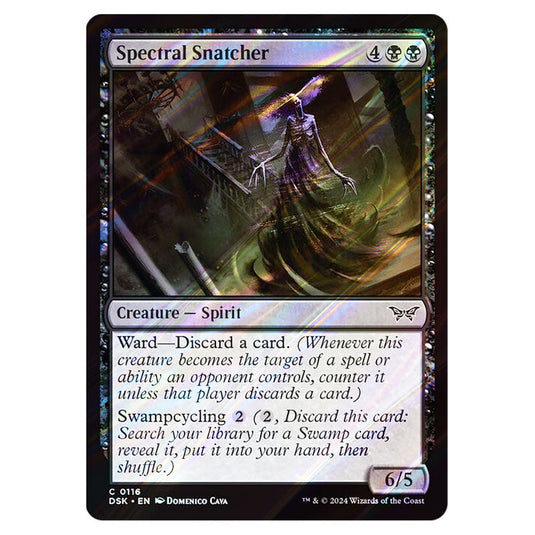 Spectral Snatcher 0116 card from the Magic The Gathering set Duskmourn: House of Horror