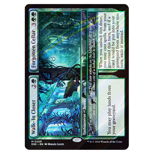 Walk-In Closet // Forgotten Cellar 0205 card from the Magic The Gathering set Duskmourn: House of Horror