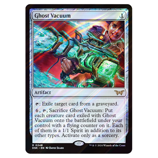 Ghost Vacuum 0248 card from the Magic The Gathering set Duskmourn: House of Horror