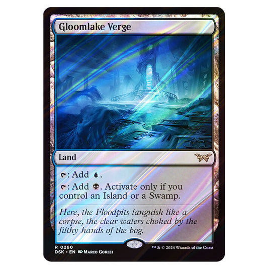 Gloomlake Verge 0260 card from the Magic The Gathering set Duskmourn: House of Horror