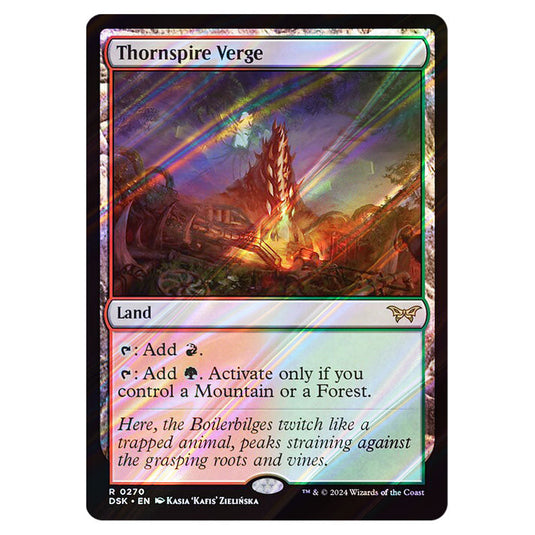 Thornspire Verge 0270 card from the Magic The Gathering set Duskmourn: House of Horror