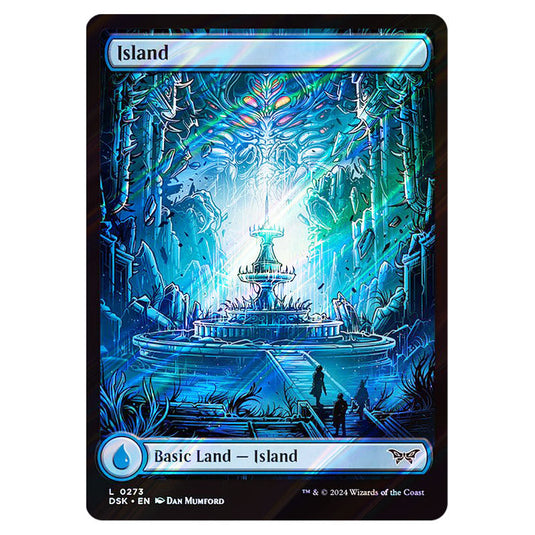 Island 0273 card from the Magic The Gathering set Duskmourn: House of Horror