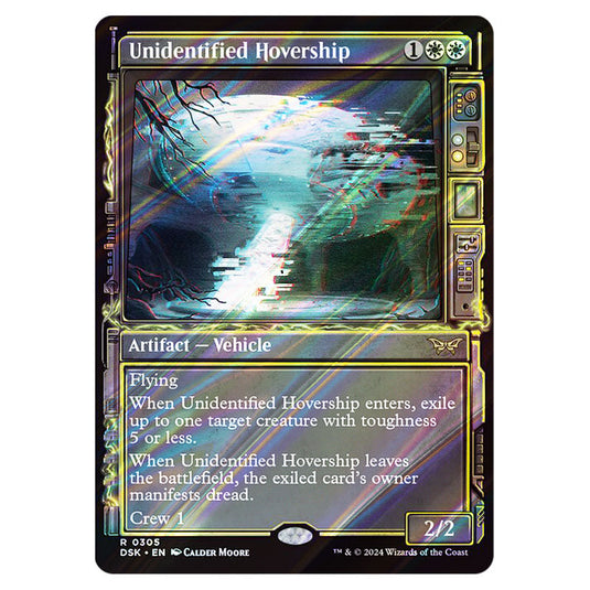 Unidentified Hovership 0305 card from the Magic The Gathering set Duskmourn: House of Horror