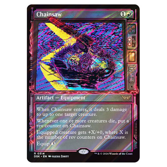 Chainsaw 0314 card from the Magic The Gathering set Duskmourn: House of Horror