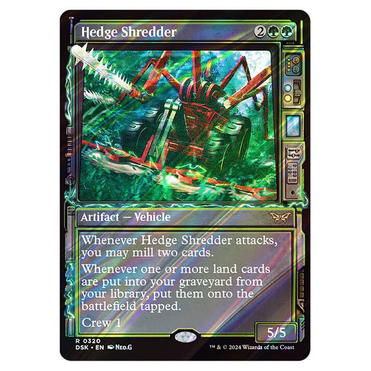 Hedge Shredder 0320 card from the Magic The Gathering set Duskmourn: House of Horror