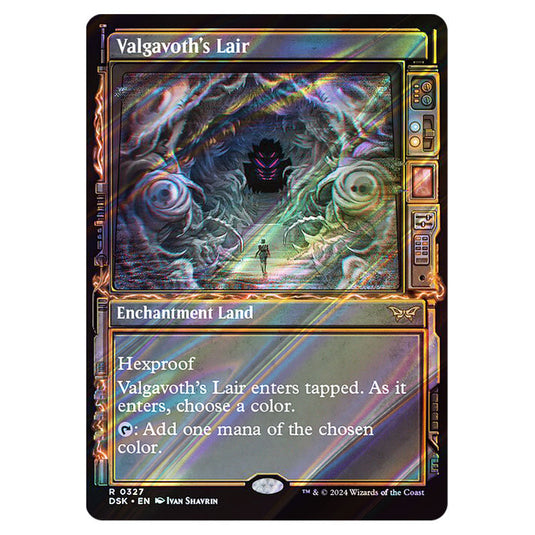 Valgavoth's Lair 0327 card from the Magic The Gathering set Duskmourn: House of Horror