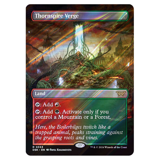 Thornspire Verge 0333 card from the Magic The Gathering set Duskmourn: House of Horror