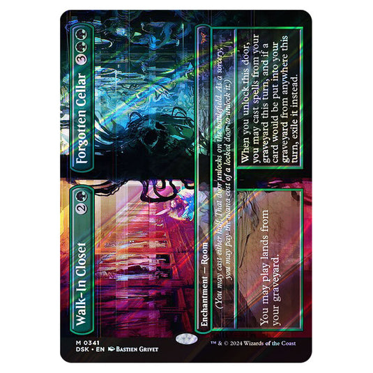 Walk-In Closet // Forgotten Cellar 0341 card from the Magic The Gathering set Duskmourn: House of Horror