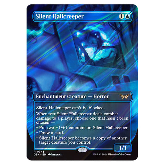 Silent Hallcreeper 0345 card from the Magic The Gathering set Duskmourn: House of Horror