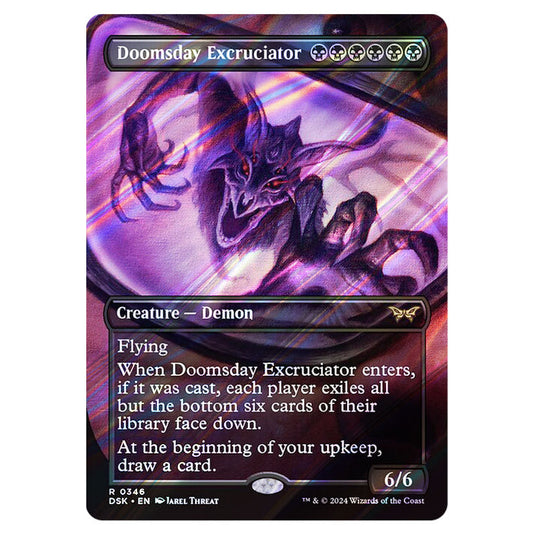 Doomsday Excruciator 0346 card from the Magic The Gathering set Duskmourn: House of Horror