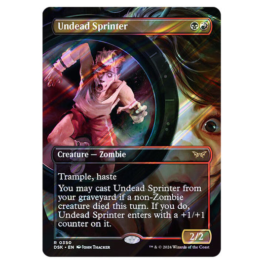 Undead Sprinter 0350 card from the Magic The Gathering set Duskmourn: House of Horror