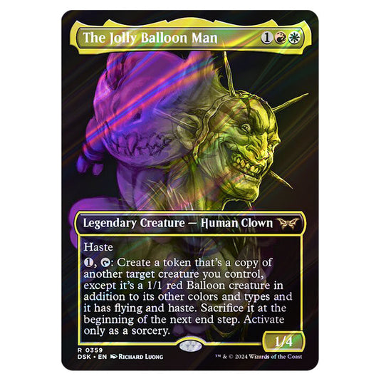 The Jolly Balloon Man 0359 card from the Magic The Gathering set Duskmourn: House of Horror