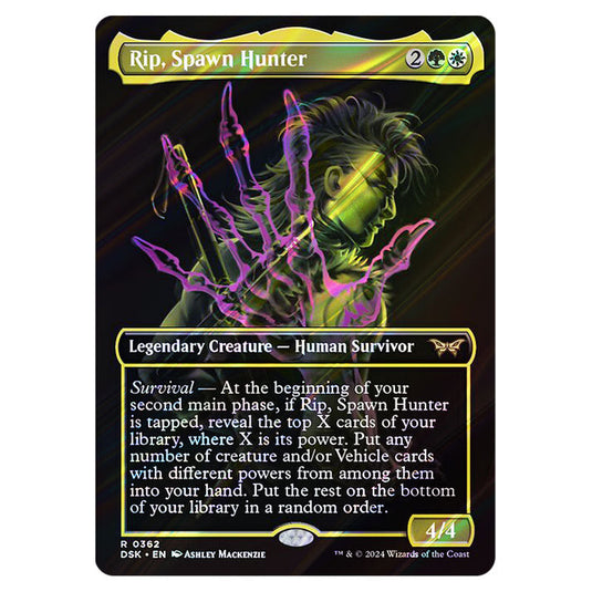 Rip, Spawn Hunter 0362 card from the Magic The Gathering set Duskmourn: House of Horror