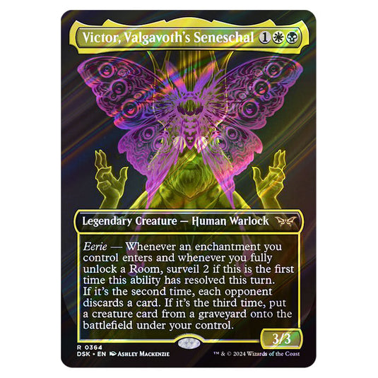 Victor, Valgavoth's Seneschal 0364 card from the Magic The Gathering set Duskmourn: House of Horror