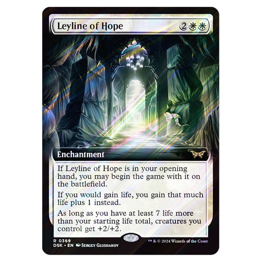 Leyline of Hope 0369 card from the Magic The Gathering set Duskmourn: House of Horror