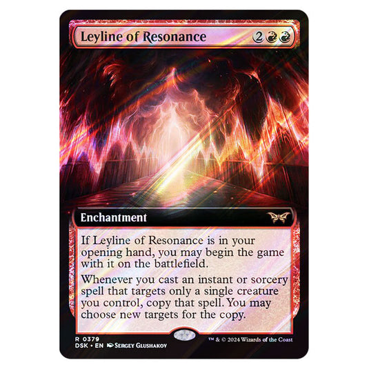 Leyline of Resonance 0379 card from the Magic The Gathering set Duskmourn: House of Horror