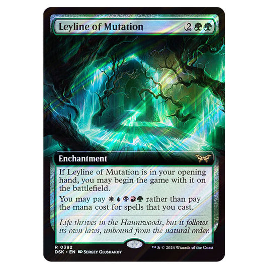 Leyline of Mutation 0382 card from the Magic The Gathering set Duskmourn: House of Horror