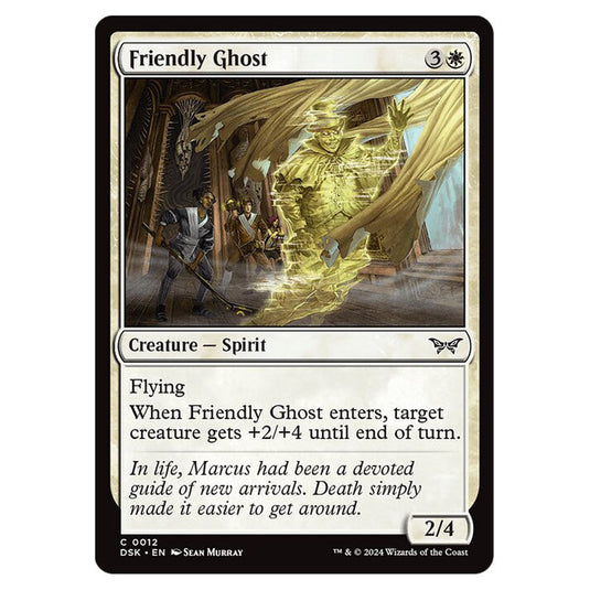 Friendly Ghost 0012 card from the Magic The Gathering set Duskmourn: House of Horror