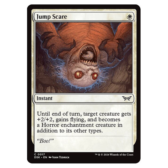 Jump Scare 0017 card from the Magic The Gathering set Duskmourn: House of Horror