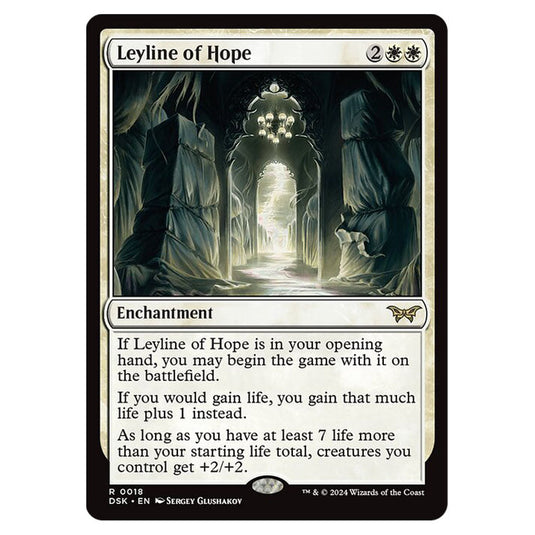 Leyline of Hope 0018 card from the Magic The Gathering set Duskmourn: House of Horror