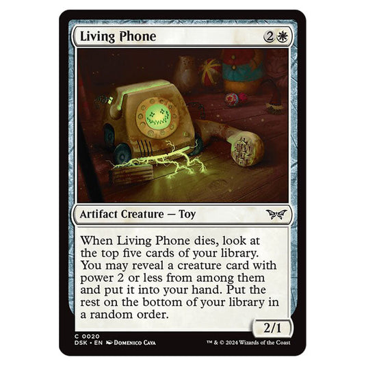 Living Phone 0020 card from the Magic The Gathering set Duskmourn: House of Horror