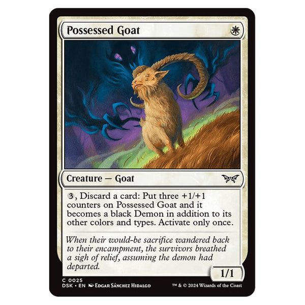 Magic The Gathering - Duskmourn - House of Horror - Possessed Goat