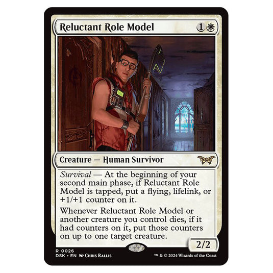 Reluctant Role Model 0026 card from the Magic The Gathering set Duskmourn: House of Horror