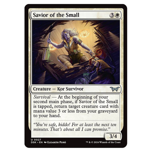 Savior of the Small 0027 card from the Magic The Gathering set Duskmourn: House of Horror