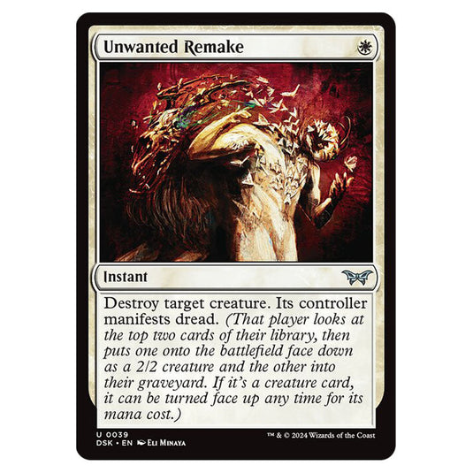 Unwanted Remake 0039 card from the Magic The Gathering set Duskmourn: House of Horror