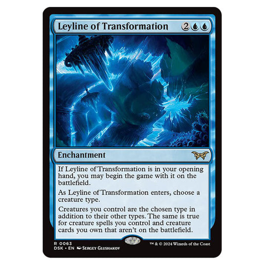 Leyline of Transformation 0063 card from the Magic The Gathering set Duskmourn: House of Horror