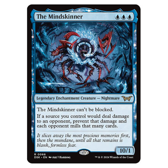 The Mindskinner 0066 card from the Magic The Gathering set Duskmourn: House of Horror