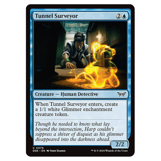 Tunnel Surveyor 0076 card from the Magic The Gathering set Duskmourn: House of Horror