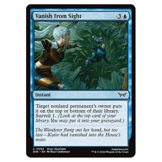 Vanish from Sight 0082 card from the Magic The Gathering set Duskmourn: House of Horror