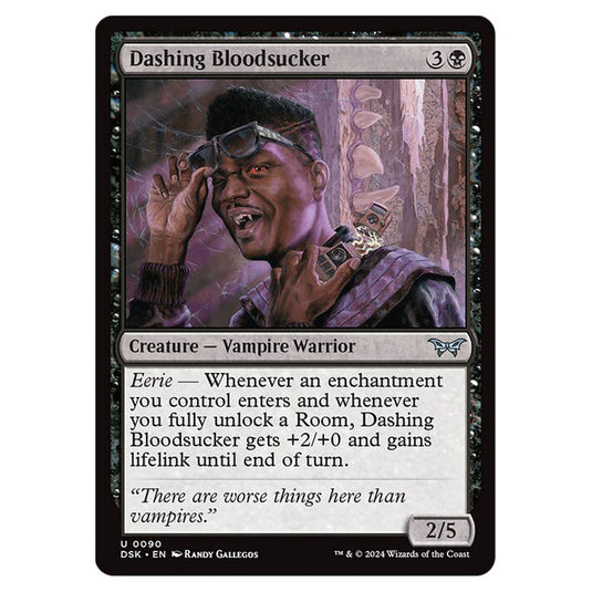 Dashing Bloodsucker 0090 card from the Magic The Gathering set Duskmourn: House of Horror