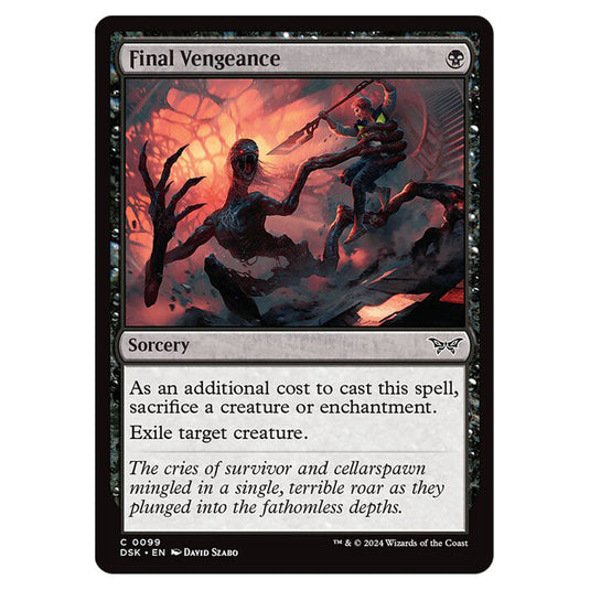 Final Vengeance 0099 card from the Magic The Gathering set Duskmourn: House of Horror