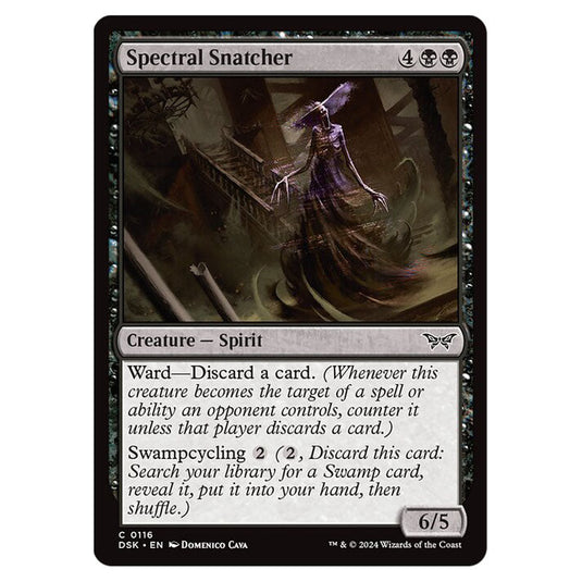 Spectral Snatcher 0116 card from the Magic The Gathering set Duskmourn: House of Horror