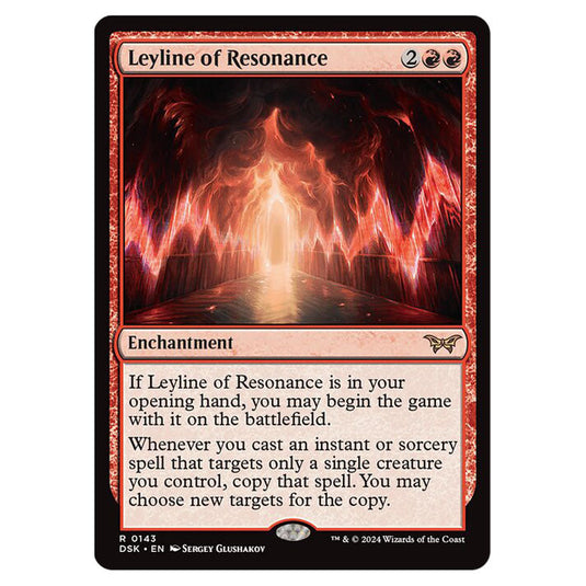 Leyline of Resonance 0143 card from the Magic The Gathering set Duskmourn: House of Horror