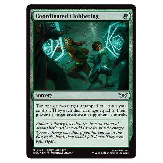 Coordinated Clobbering 0173 card from the Magic The Gathering set Duskmourn: House of Horror