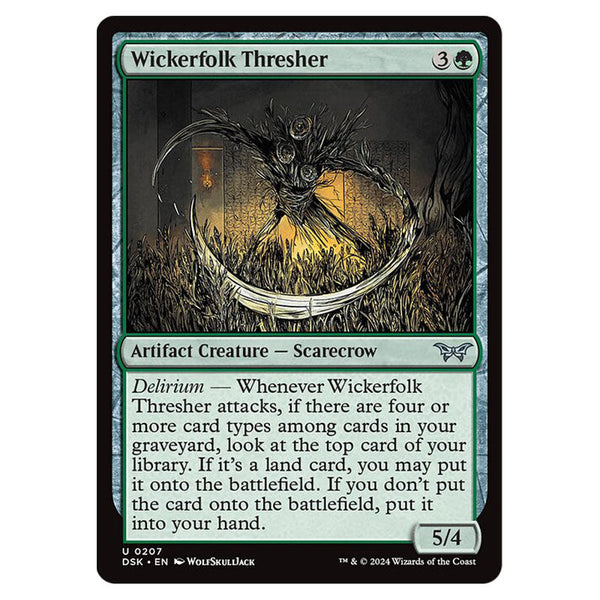 Magic The Gathering - Duskmourn - House of Horror - Wickerfolk Threshe Magic The Gathering - Duskmourn - House of Horror - Wickerfolk Threshe