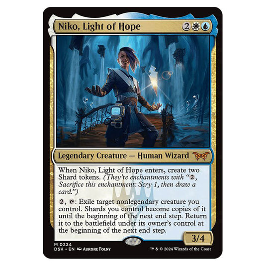 Niko, Light of Hope 0224 card from the Magic The Gathering set Duskmourn: House of Horror