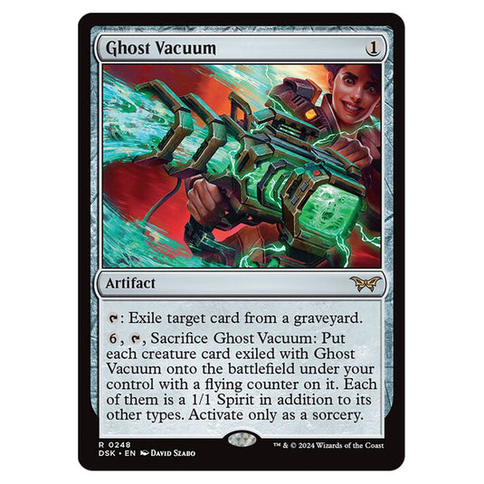 Ghost Vacuum 0248 card from the Magic The Gathering set Duskmourn: House of Horror