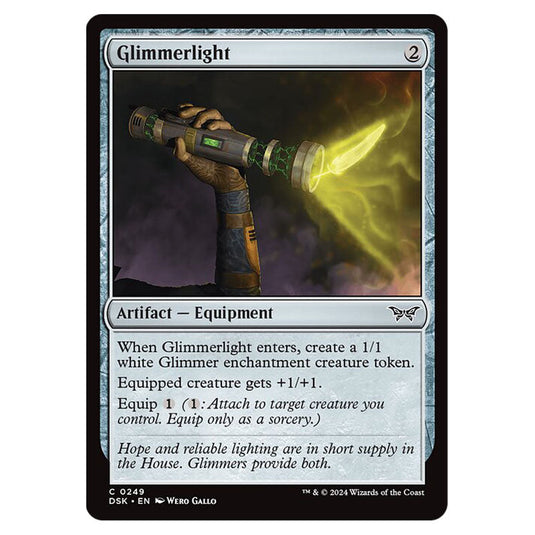 Glimmerlight 0249 card from the Magic The Gathering set Duskmourn: House of Horror