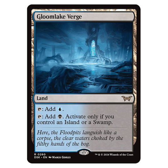 Gloomlake Verge 0260 card from the Magic The Gathering set Duskmourn: House of Horror