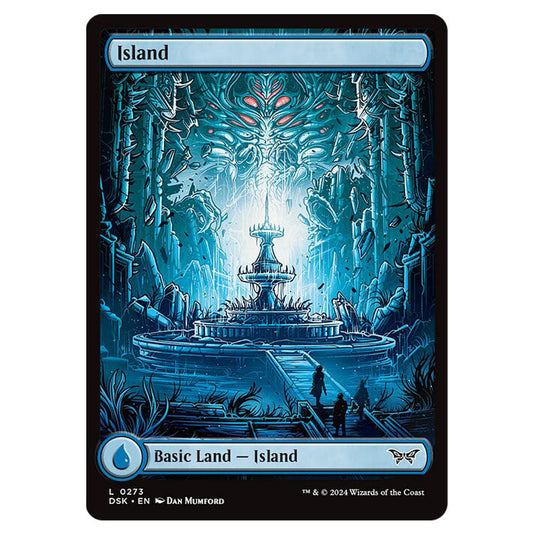 Island 0273 card from the Magic The Gathering set Duskmourn: House of Horror