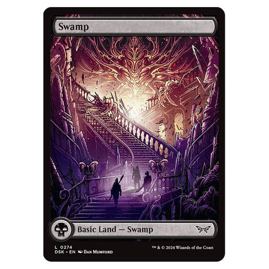 Swamp 0274 card from the Magic The Gathering set Duskmourn: House of Horror